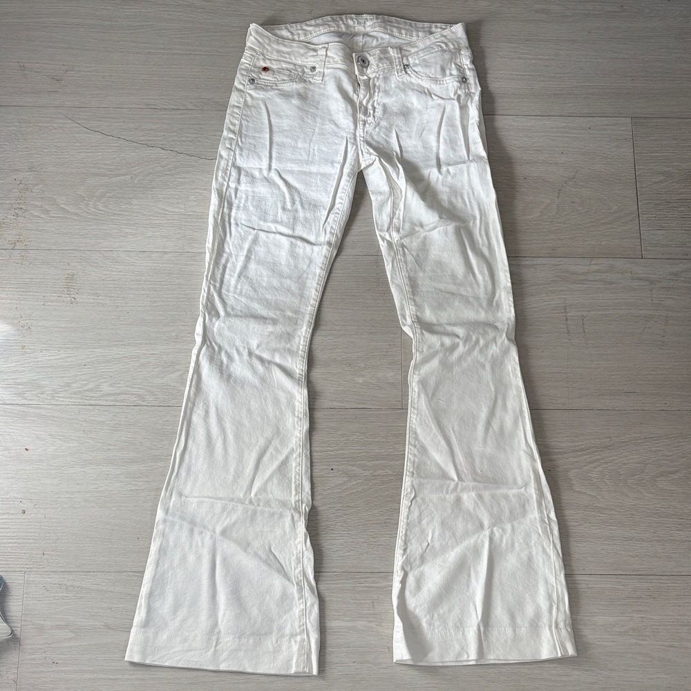 Hudson Jeans Women's White Flare Jeans